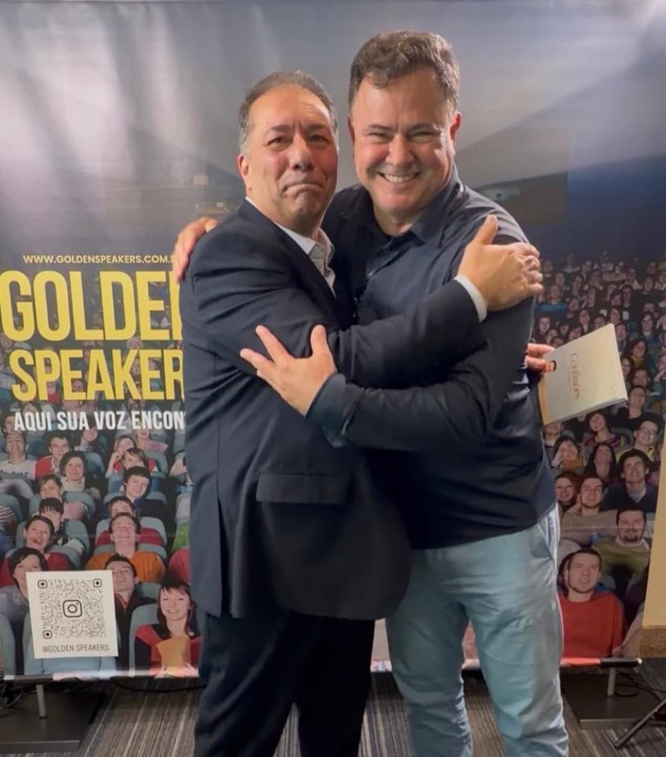 Cláudio Salviano com David Fadel